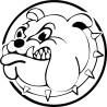 Stickers autocollant Bulldog  M3