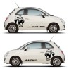 2 STICKERS AUTOCOLLANT ABARTH GORILLE