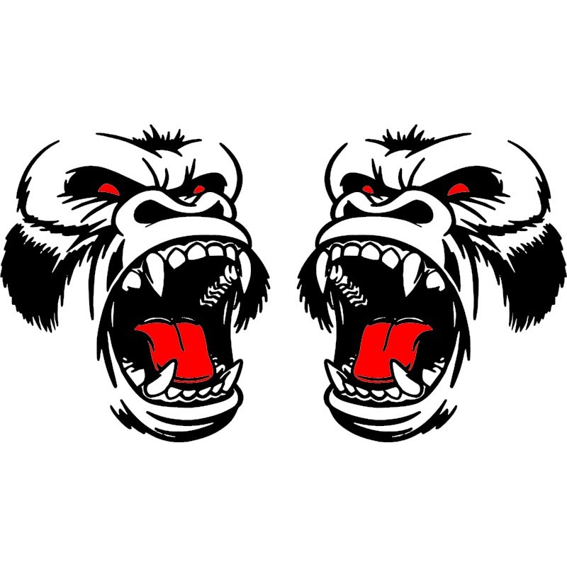 STICKERS AUTOCOLLANT ABARTH GORILLE