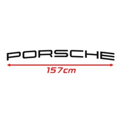 Lettrage Porsche 157cm pour aileron Stickers Autocollant