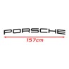 Lettrage Porsche 157cm pour aileron Stickers Autocollant