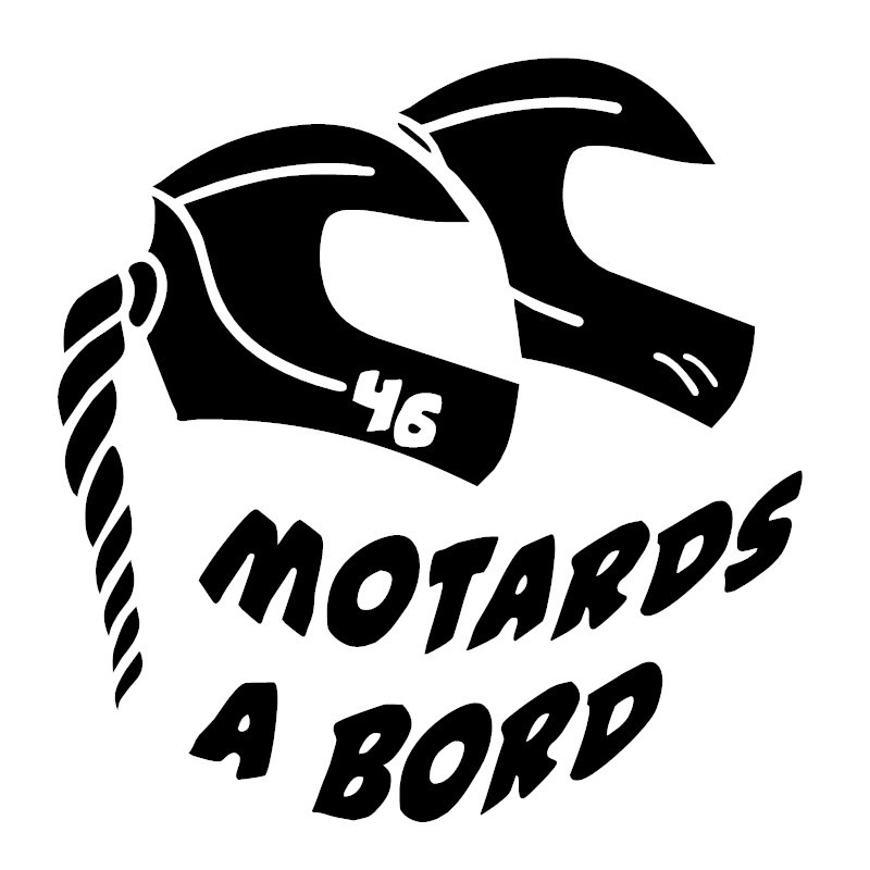 Stickers Autocollants vignette motards a bors