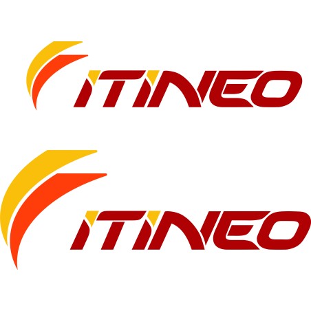 2 Stickers Logo ITINEO