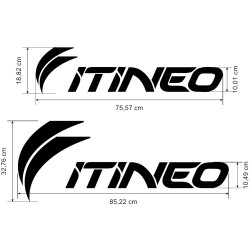 2 Stickers Logo ITINEO