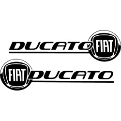 2 STICKERS FIAT DUCATO LOGO