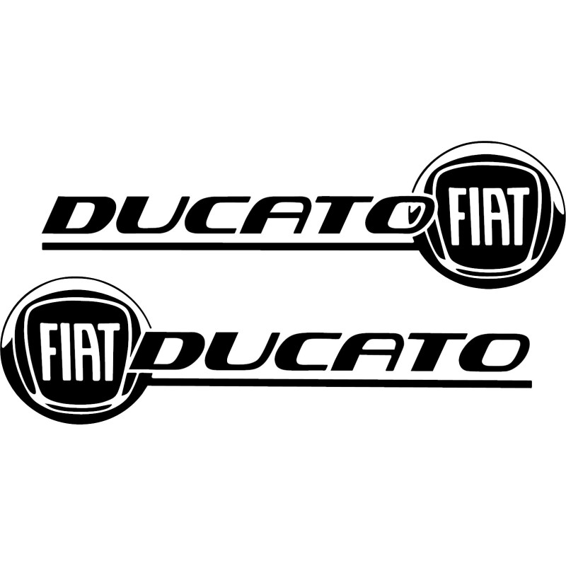 2 STICKERS FIAT DUCATO LOGO