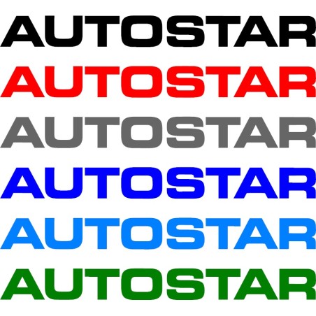 Stickers autocollant Autostar lettrage