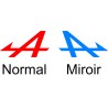 Stickers autocollant logo A de Alpine