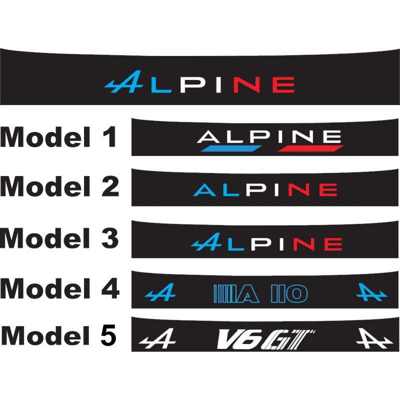 Bandeau pare soleil Alpine