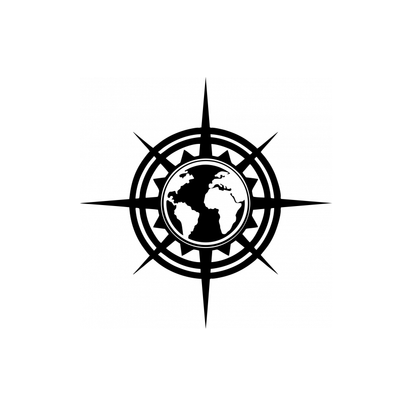 Adhésif Camping Car Boussole 2