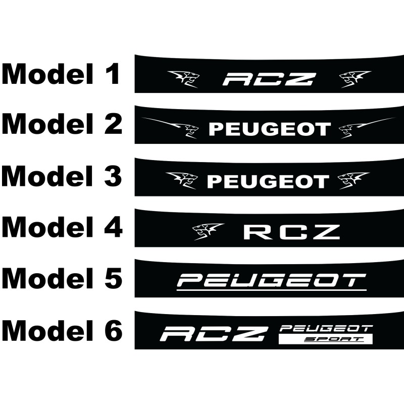 Bandeau pare soleil  Peugeot Sport RCZ