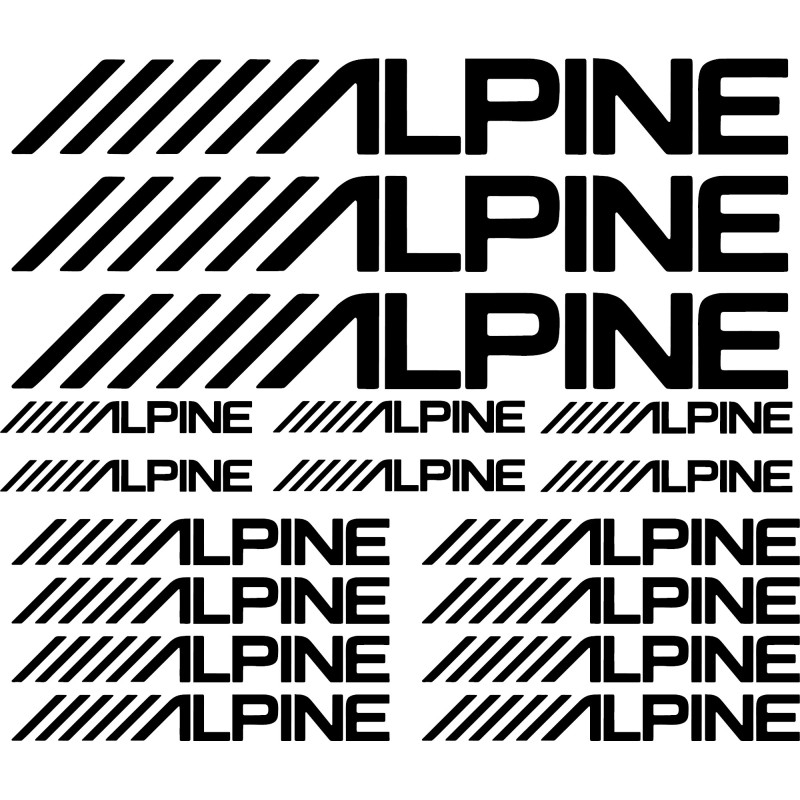 Planche Stickers Alpine