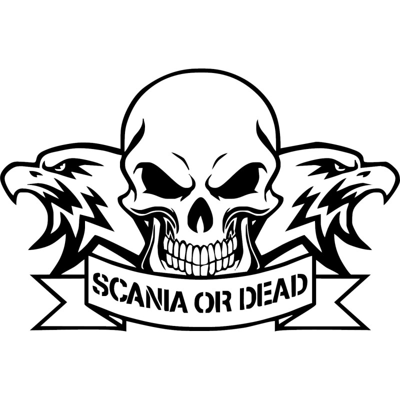 Sticker Scania Or Dead