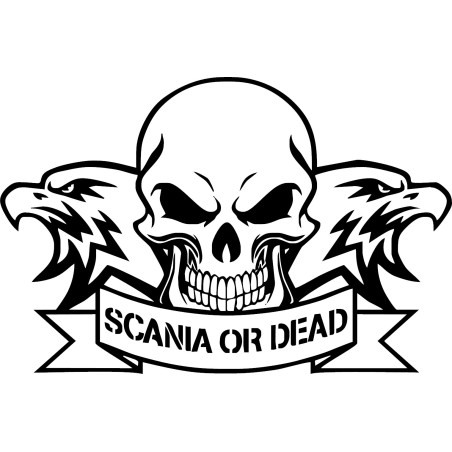 Sticker Scania Or Dead