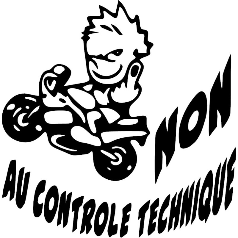 MOTARD NON AU CONTRÔLE TECHNIQUE