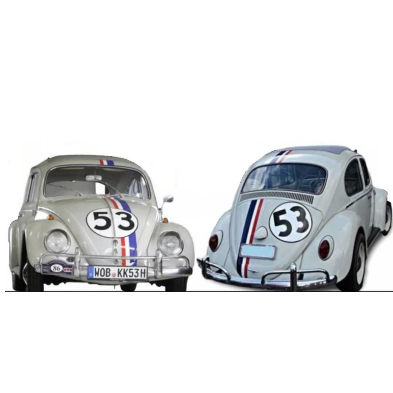 CHOUPETTE 53 - STICKER AUTOCOLLANT VW - NEW BEETLE - KIT HERBIE COCCINELLE