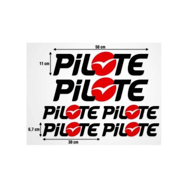 Stickers Pilote 6 Adhésifs