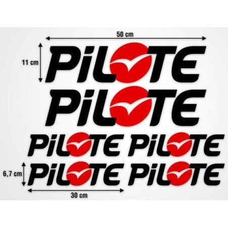 Stickers Pilote 6 Adhésifs